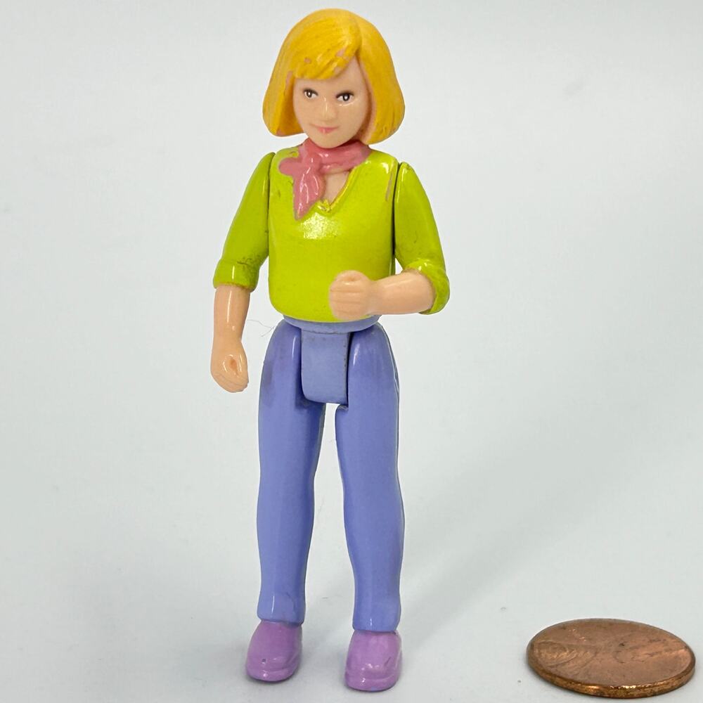 Vtg Fisher Price Sweet Streets Dollhouse Replacement Country Cottage Mom Doll 3"